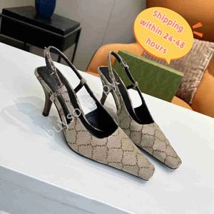 Sandals de grife sandálias femininas Sandálias Bomba Aria Slingback Shoes são apresentados em malha preta com cristais Motivo Sparkling traseiro Tamanho do fechamento da fivela 35-42