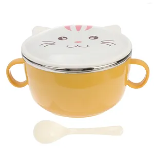 Bowls Containers With Lids Instant Noodle Bowl Noddle Serving Heat-resistant Resistance Storage Child