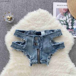 Frauen Shorts Sexy Denim Kurze Quaste Zipper Patchwork Niedrige Taille 2023 Sommer Jean Weibliche Allmächtige Pantalones Breite Bein Cut out Dropship 240329