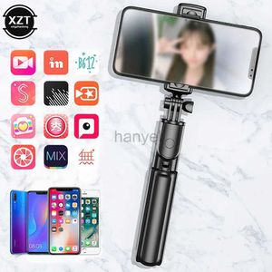 Selfie monopés compatível com bluetooth selfie stick suporte para celular retrátil tripé multifuncional portátil com obturador remoto sem fio 24329