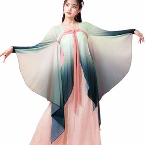 Klasyczne ubrania taneczne kobiety elegancka gaza body lg top tang han chinoiserie w stylu festiwalowy strój Kobiety d5lg#