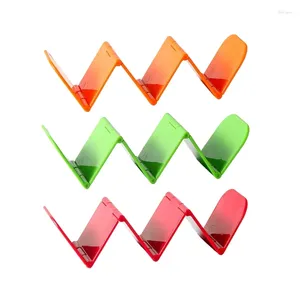 Baking Moulds Foldable Taco Holders Plastic Stand Rack Tray Plate For Household Dishwasher And Microwave Safe 3 Color