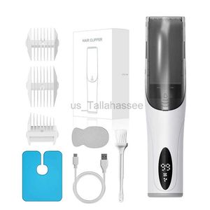 Elektrorasierer Haarschneidemaschine IPX7 Wasserdichter elektrischer Trimmer mit Saugfunktion Vakuumrasierer Trimmer Clipper für Baby Barber Friseursalon 240329