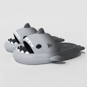 Summer Home Women Shark Slippers Anti-skid EVA Solid Color Couple Parents Outdoor Cool Indoor Household Funny ShoelI7a#