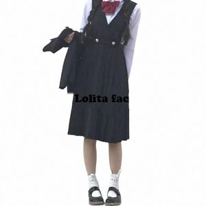 new student JK uniform nursing skirt college style dr cyanosis vest skirt School uniform h35P#