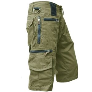 Мужские военные шорты-карго, армейские камуфляжные тактические шорты для бега, мужские хлопковые свободные рабочие повседневные короткие брюки, большие размеры 5XL 240313