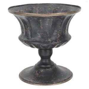 Vasi Iron Flower Pot Vintage Decorazioni per matrimoni Vaso da tavolo che organizza una disposizione floreale Contenitore Punnitore asciugata Office Fresh Office Fresh