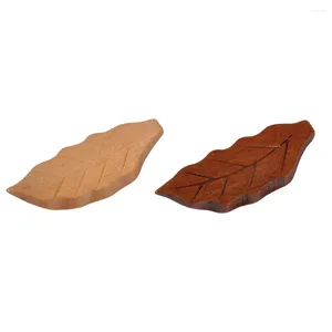 Chopsticks 6st Chopstick Rest Leaf Form Japanese Style Banket Holder Natural