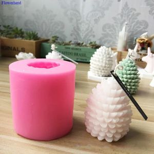 Baking Moulds Creative Car Candle Solid Mold Handmade Plaster 3D Pinecone Silicone DIY Fondant Tools Cake Decor