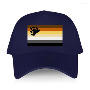 Bollmössor mode märke bomull andas baseball cap gay björn stolthet flagga hbt cub vuxna tonåringar unisex hatt harajuku utomhusstil