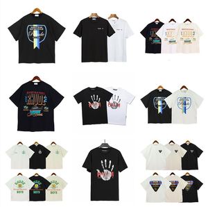 LTALY Yeni Stil Moda Marka Tshirt Angel Mens Tshirt Tasarımcı T Shirt Kadın Giysileri Üstler Rhude Desen Kısa Kollu Tshirts Nefes Alabilir Lüks Vintage Gevşek Tees