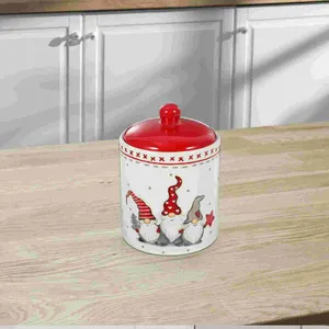 Storage Bottles Tea Sealed Jar The Gift Ceramic Candy Coffee Gifts Christmas Canister Rack