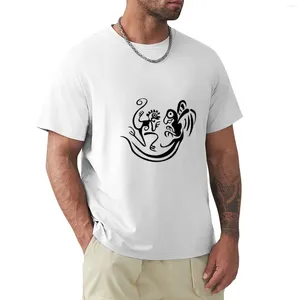 Polos masculinos papagaio contos barco engrenagem camiseta roupas estéticas kawaii t camisas para homem algodão bonito topos fãs de esportes simples