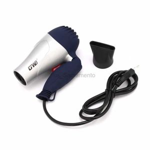 Hair Dryers 1500W Mini Size Foldable Hair Blower EU Plug Traveller Household Electric Hair Dryer Collecting Nozzle Low Noise Dryer Brush 240329