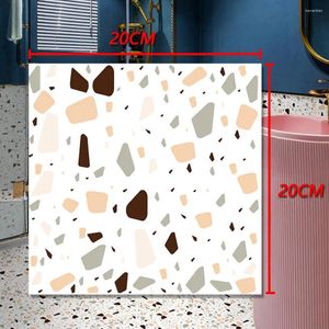 Window Stickers 20pcs Thick Wall Sticker Self Adhesive Tiles Floor Marble Bathroom Ground Wallpapers Waterproof PVC Bedroom Living Room