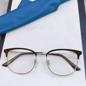 Ny högkvalitativ KO413 Glasögonram för unisex lätt ögonbryn plank+metall semirim för receptbelagda glasögonglasögonglasögon 53-18-145 Fullset orgil fodral
