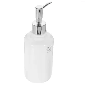 Liquid Soap Dispenser Ceramic Lotion Bottle Refillable Cream Jar Hand Återanvändbara schampoflaskor Hemanvändning med pumpbehållarhår