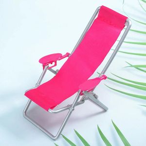 Camp Furniture Beach Chair Foldable Model Toys Longue Deck Decoration Small Accessories For Indoor Outdoor 2 Pack