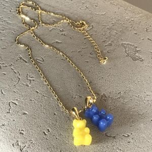 Kedjor punk färgglada harts djurkedjan halsband för kvinnor tecknad gummy charm länk choker höft cool casual smycken225t