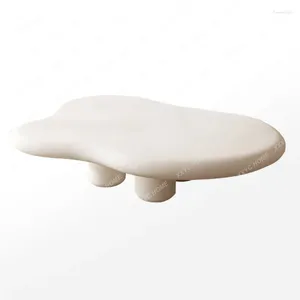Figurine decorative Tavolino da caffè a forma di nuvola Luce Lusso moderno Piccolo appartamento Soggiorno Casa bianca a forma creativa estremamente semplice