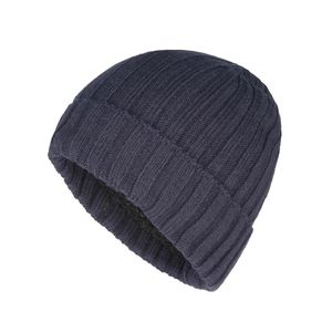 Connectyle Mens Classic Daily Skull Beanie Hat Mjuk tjock fleece fodrad med öronflikar Varma vinter Ribknited Watch Cap 240311