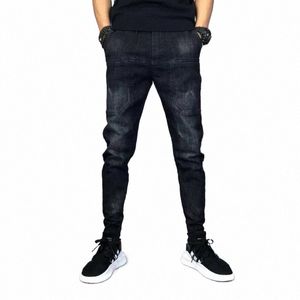 autumn Winter New Jeans Men's Veet Thickened Designer All-match Slim Korean Style Clothing Streetwear Man Denim Male Trousers y6aL#