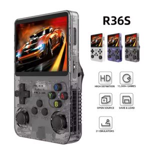R36s console de jogos portátil, tela ips de 3.5 cabeças, 20000 consoles de jogos retrô clássicos, sistema linux, portátil de bolso, reprodutor de videogame