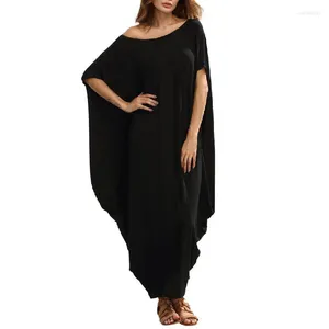 Abiti da festa Abito estivo Donna Busto oversize 145 cm 6XL 7XL 8XL Lunghezza alla caviglia Nero Verde Rosso Colori