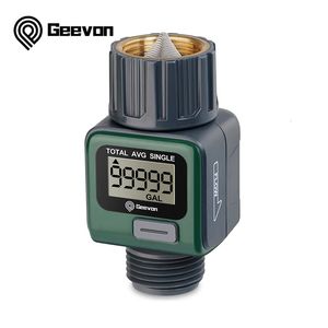 Geevon Digital Water Flowメーター屋外庭用ホース水散水灌漑RV測定水消費240320