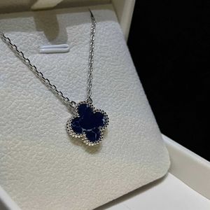 Designer Marke Van New Blue Pi de Shi vier Blattgras -Halskette Armband zehn Blume