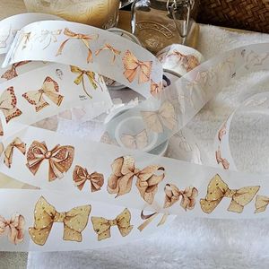 Envoltório de presentes Bola de fada Gravata vintage um laço Washi fita pet para cartão fazendo planejador DIY adesivo decorativo