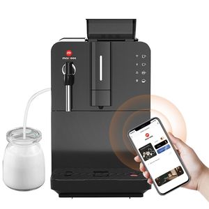 MCILPOOGミルクシステムを備えた完全に自動コーヒーマシン、コーヒーマシン完全自動カプチーノラテスプレッソ、スマートWiFi（HI03）