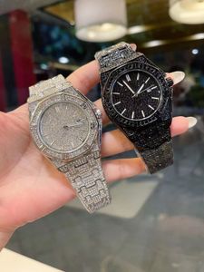 1: 1 MOISSANITE ZATRY Luksusowe Diamond Watch Męskie zegarki Zegarek zegarków z precyzyjną stalową obudową i paskiem Mineral Super Mirror Surface Luksus Watch Out Out 02141