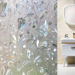 Window Stickers 0.90 2m Glue-free Film Bathroom Sticker Sliding Door Cellophane Toilet Translucent Paper Glass