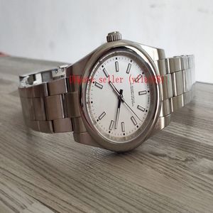 Folding mechanical stainless Luxury Men's watch Factory 39mm Supplier 114300 Sapphire Perpetual No Date Steel Domed white Dia261r