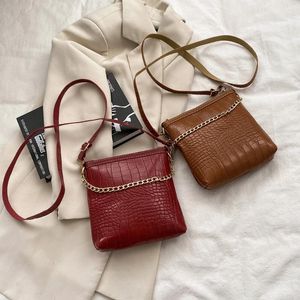 Umhängetaschen Weibliche Alligator Muster Vintage Handtasche Reißverschluss PU Leder Umhängetasche Dame Cross Body Täglichen Bedarf