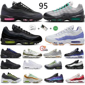 95 95S Running Shoes Men Women Triple White Black Volt Game Royal Olive Reflective Solar Team Red Neon Stadium Green Egeiska Storm Pink Beam Sequoia Sports Trainers