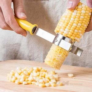 2024 Corn Stripper Threshing Stripping Kerneler Kitchen Gadge Corn Peeling Artifact Kitchen Corn Cob Stripper Cutter Separator Peeler - for