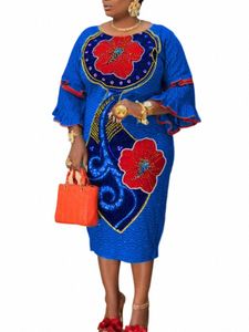 plus Size 5XL VONDA Bohemian Women Shirt Dr 2024 Summer Floral Printed Midi Sundr Vintage Casual Flare Sleeve Loose Robe K9F2#