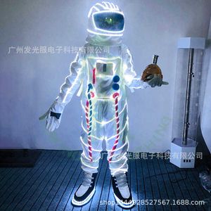 Led luminescenti astronauta vestiti bar Ktv vino cosplay performance sul palco