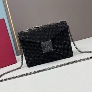 Najwyższej jakości designer torby luksusowe torby na ramiona diamenty krzyżowe ciało złoty łańcuch portfel kobiet torebka oryginalna skórzana torba klapka torebka mody torebki importowe