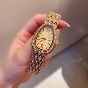 Womens Bvlgairs luxury watches Women Serpenti Seduttori Watch Luxury Designer Fashion Wristwatch Snake Head Diamond Dial Womens Belt Alloy Steel Band Small SY P2EY