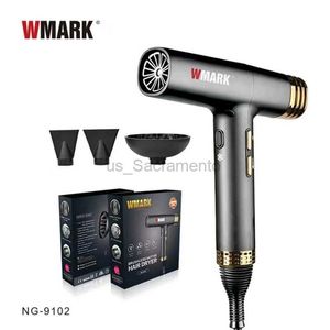 Hårtorkar Wmark Brushless Motor Hot and Cold Strong Wind Hair Dorkare Professionell hårtork Intelligent Constant Temperatur Blow Dryer 240329