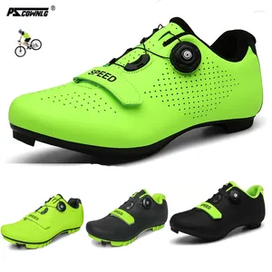 Buty rowerowe Mtb Carbon Men Płaska prędkość Sneaker Women Road Bike Buty wyścigowe rowerowe rowerowe obuwie SPD Pedal Cleats