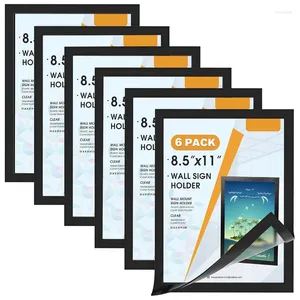 Frames Sign Holder PVC 8.5 X 11 Wall Mount Magnetic Clear Plastic Holders Display In Portrait Or Landscape Format