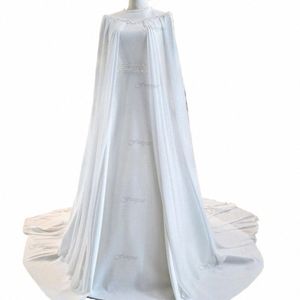 Funyue eleganti abiti da sposa musulmani per la sposa 2024 arabo islamico Dubai Lg maniche da sposa Dr A-Line Chiff Abito da sposa D7yu #