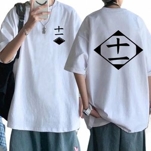 2023 New Hot Anime T-shirt camicia cosplay sbiancata Zaraki Kenpachi Plus Size uomo donna O-Collo maniche corte y1wv #