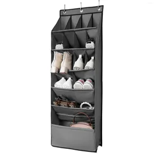 Storage Bags Over Hanging With The Rack Oxford 16 Pockets Capacity Door Shoe Large Organizer Cloth