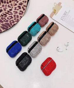 Diamond Crystal Blingbling Glitter Case For Apple Airpods Pro Wireless Headphone PC Protective Cover For Airpods 1 2 3 Charging Bo8154845