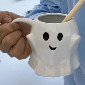 Muggar halloween tecknad mugg söt spöke alf keramisk vatten kopp kaffemjölksaft novelty gåvor födelsedag